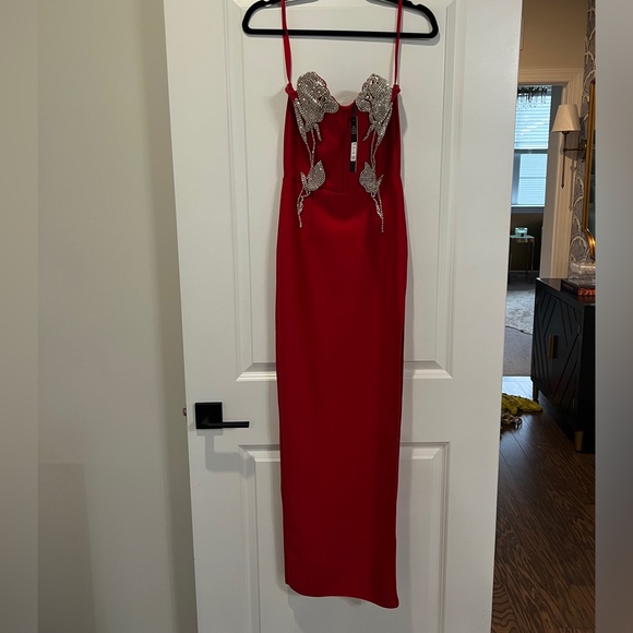 Red Floral Formal Gown❤️ - Picture 3 of 9